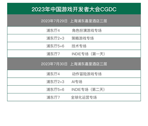 【会议】2023 中国游戏开发者大会(CGDC)——八大专场首次公开