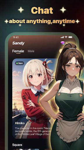 Sandy Anime Friend Chat Mod Apk Premium Unlocked图片1