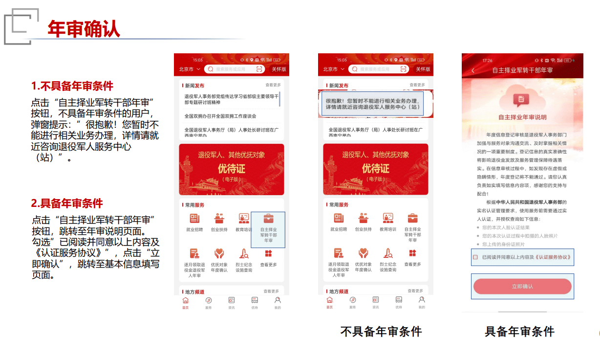 自主择业年审